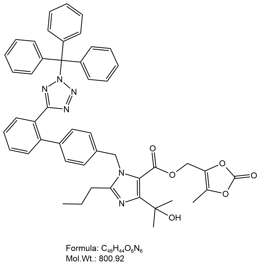 Trityl olmesartan medoxomil chemical structure