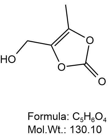 4-hydroxymethyl-5-methyl-1,3-dioxol-2-one chemical structure