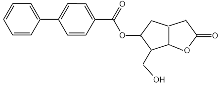 (+/-) Corey lactone phenylbenzoate chemical structure