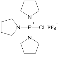 Chlorotripyrrolidinophosphonium hexafluorophosphate chemical structure