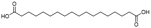 Octadecanedioic acid chemical structure