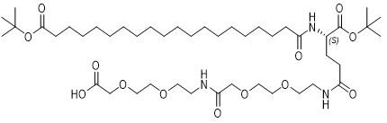 OtBu-Ara-Glu(AEEA-AEEA-OH)-OtBu chemical structure