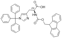 Fmoc-His(Trt)-OH chemical structure