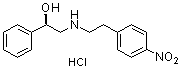 (R)-2-(4-nitrophenethylamino)-1-phenylethanol Monohydrochloride chemical structure