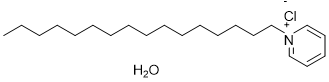 Cetylpyridinium chloride monohydrate chemical structure