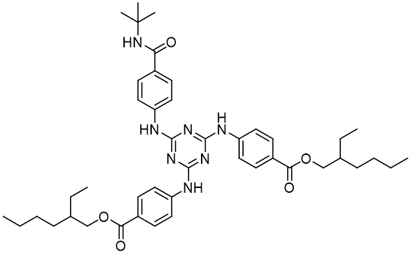 Diethylhexyl butamido triazone (HEB) chemical structure