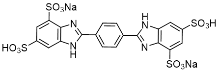 Disodium phenyl dibenzimidazole tetrasulfonate (DPDT) chemical structure